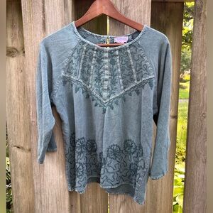 Vintage embroidered top by Just Cruising
